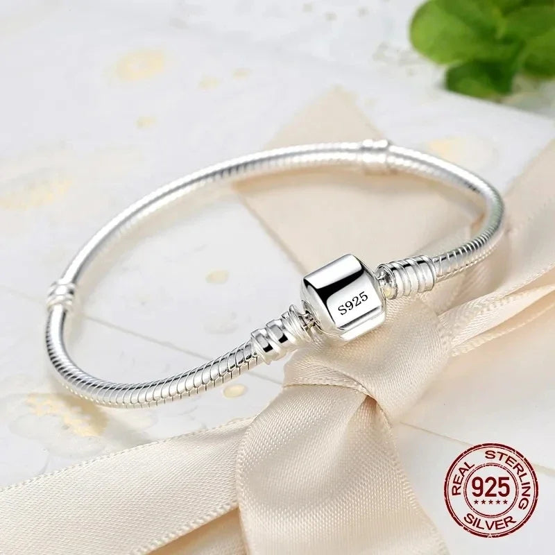 925 Sterling Silver Snake Bracelet