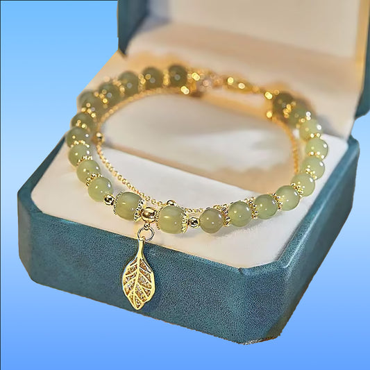 Exquisite Jade Double Chain Bracelet