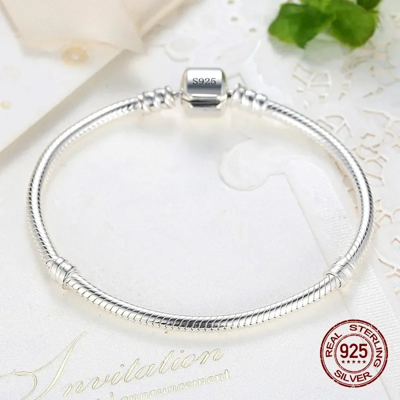 925 Sterling Silver Snake Bracelet