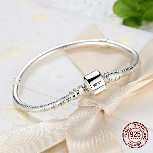 925 Sterling Silver Snake Bracelet