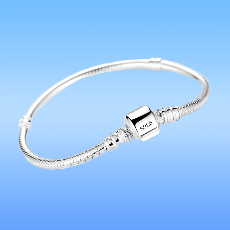 925 Sterling Silver Snake Bracelet