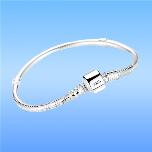 925 Sterling Silver Snake Bracelet