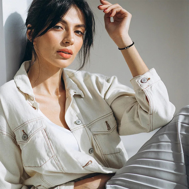 Initial Heart Braided Bracelet