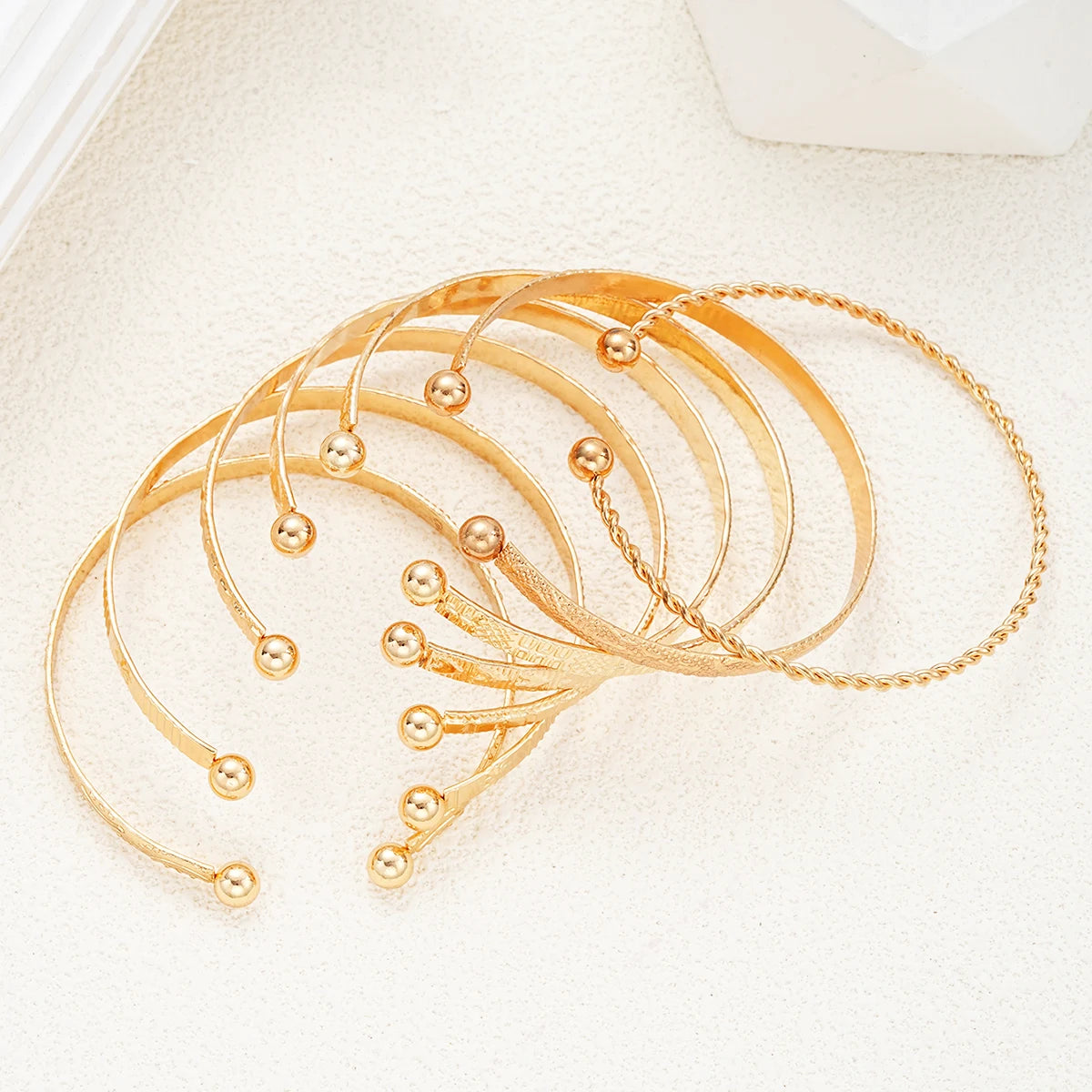 7 Set Seraph Bracelets Gold Color