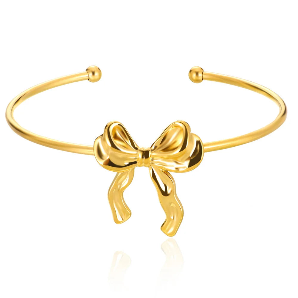 Gold Bump Pattern Cuff Bracelet
